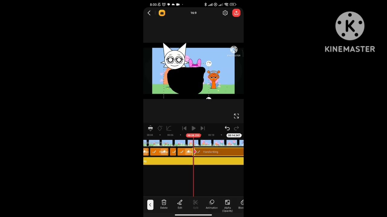 Pinki pig Logo remake KineMaster Speedrun be like 9.5X Speed 