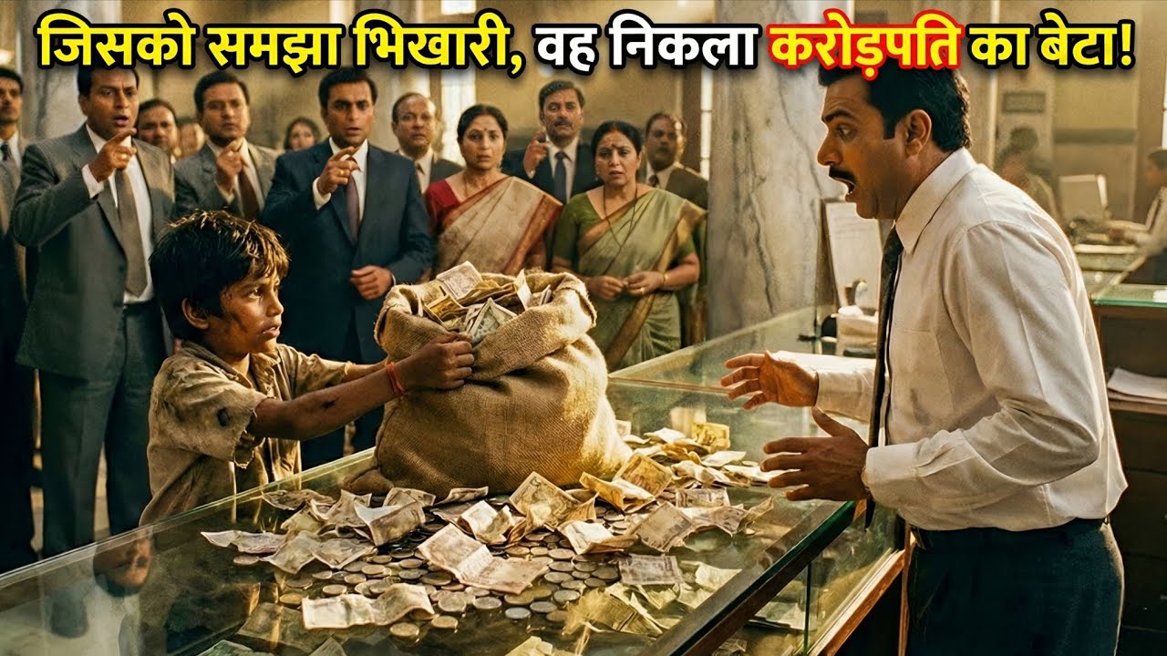 कूड़ा बीनने वाला गरीब लड़का बैंक पहुँचा पैसे जमा करने… आगे जो हुआ, पूरा देश दंग रह गया | Story 😱