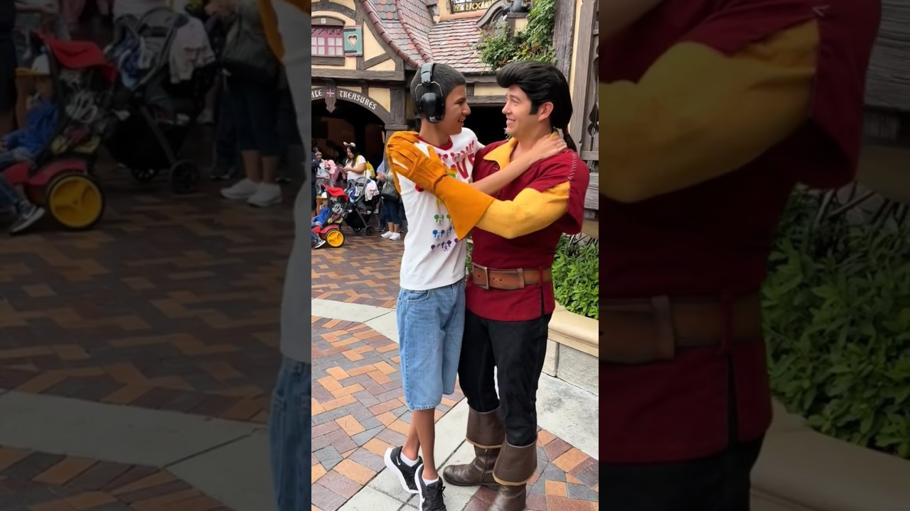 It&rsquo;s always good to see Gaston #shorts #disneyland #autism