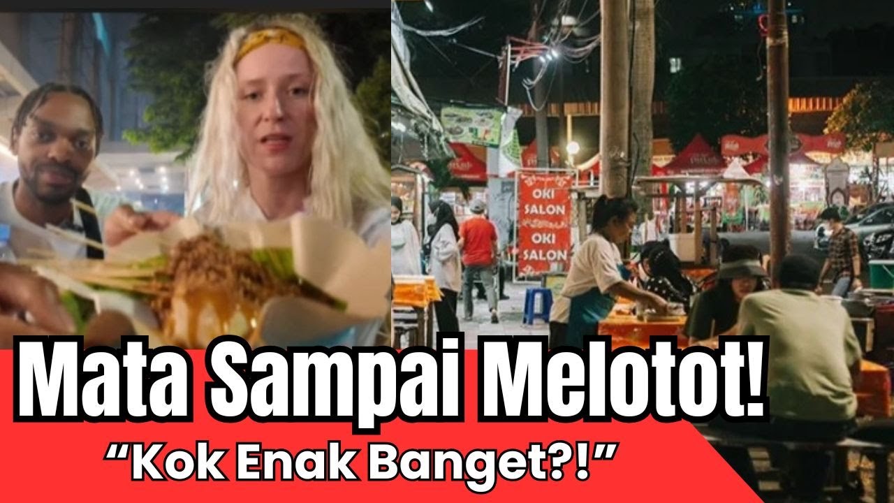 BULE KAGET KULINER BLOK M! Pempek, Sate Padang, Tahu Gejrot & STMJ Bikin Melotot! 🤯🔥