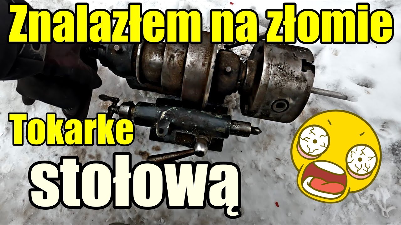 Takie złomowe znaleziska to ja lubię: fyk myk i tokarka stołowa wleciała :)