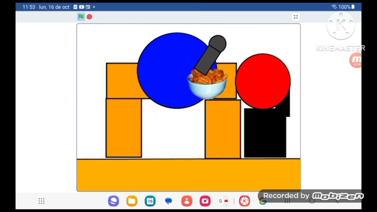 Red Circle Gets Grounded S3E2 Red Circle flips a table over (scratch version)