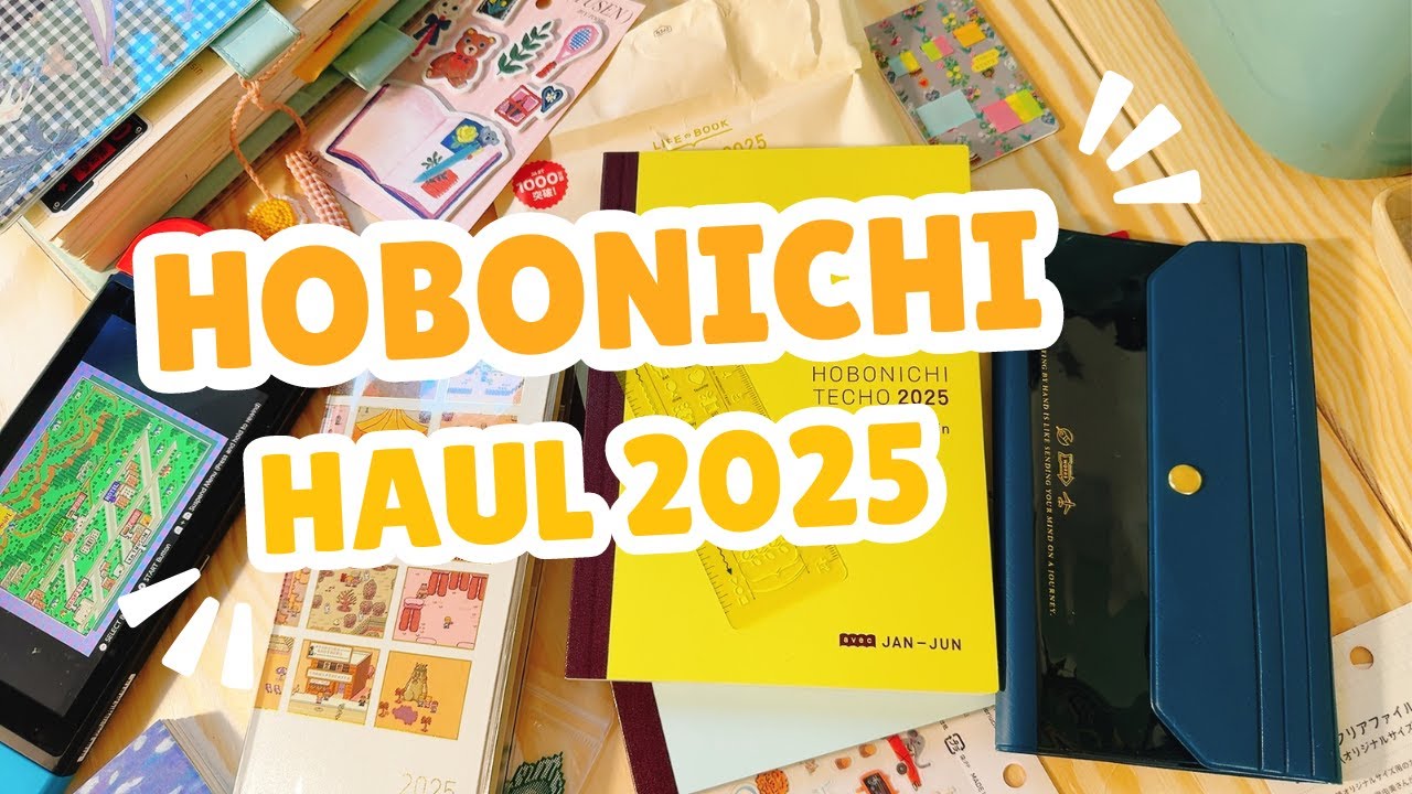 Hobonichi 2025 Haul! Unboxing: Notebooks and Covers and Accessories