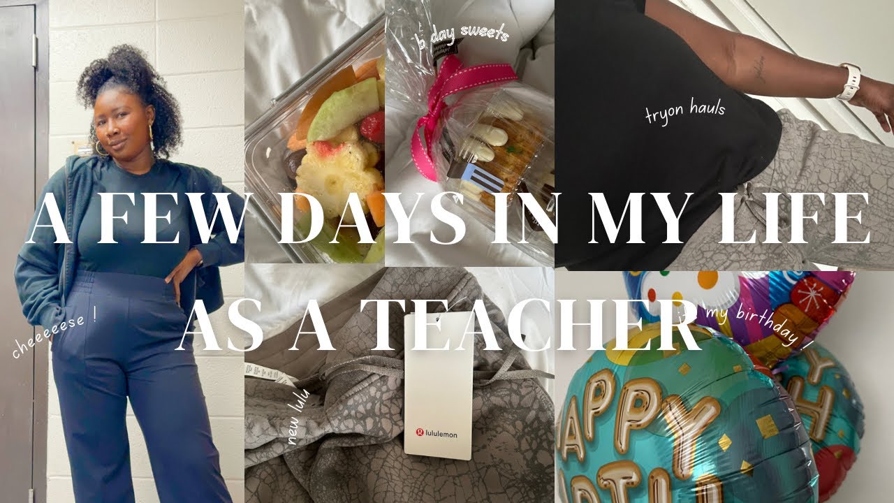 A Few Days In My Life As A Teacher | birthday gifts , lesson planning , AND MORE ! #teachers #vlog