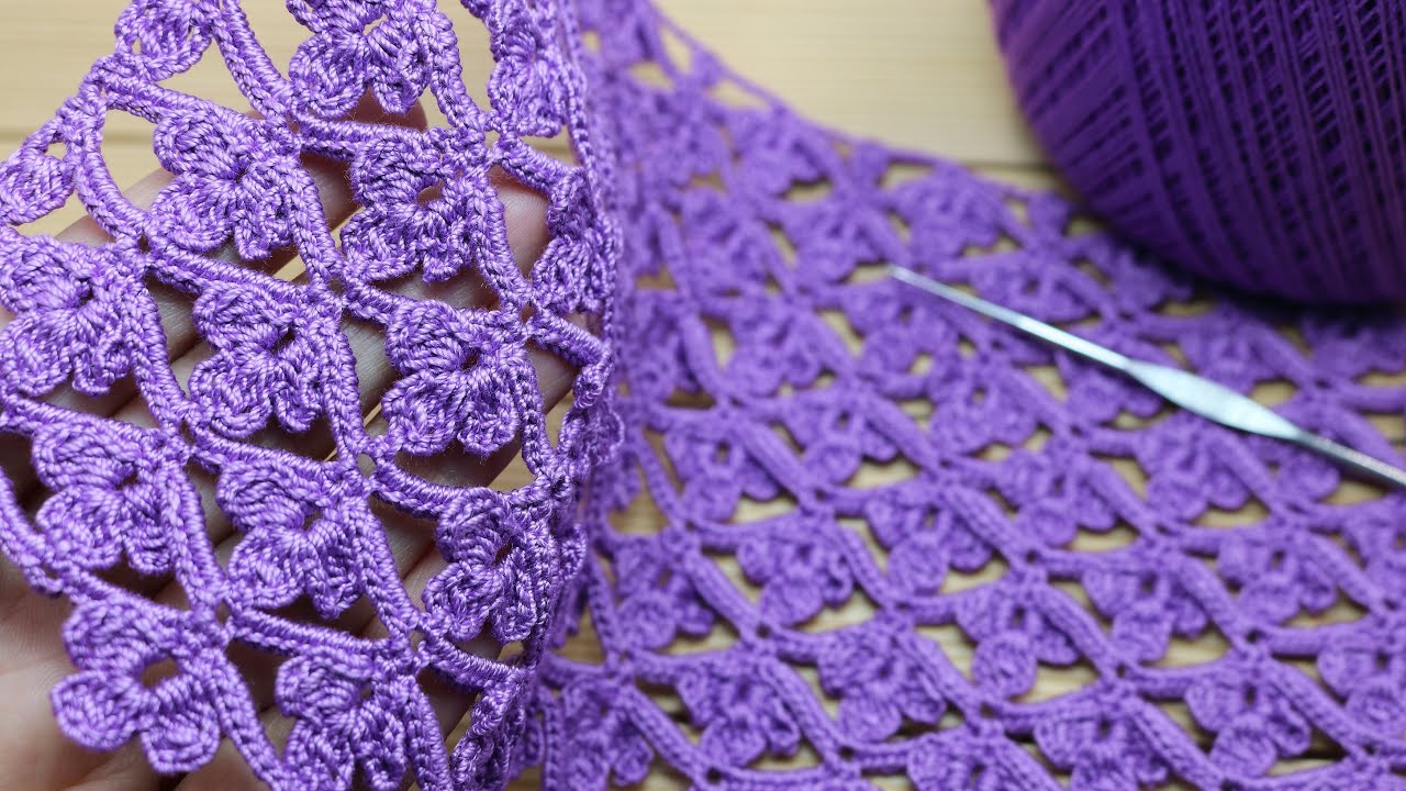Простой ЦВЕТОЧНЫЙ УЗОР крючком ВЯЗАНИЕ для начинающих Easy to Crochet Tape Lace flower pattern
