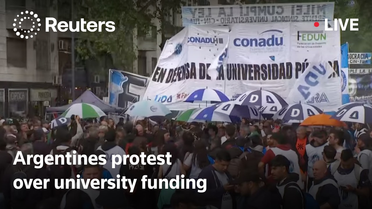 LIVE: Argentines hold protest over university funding