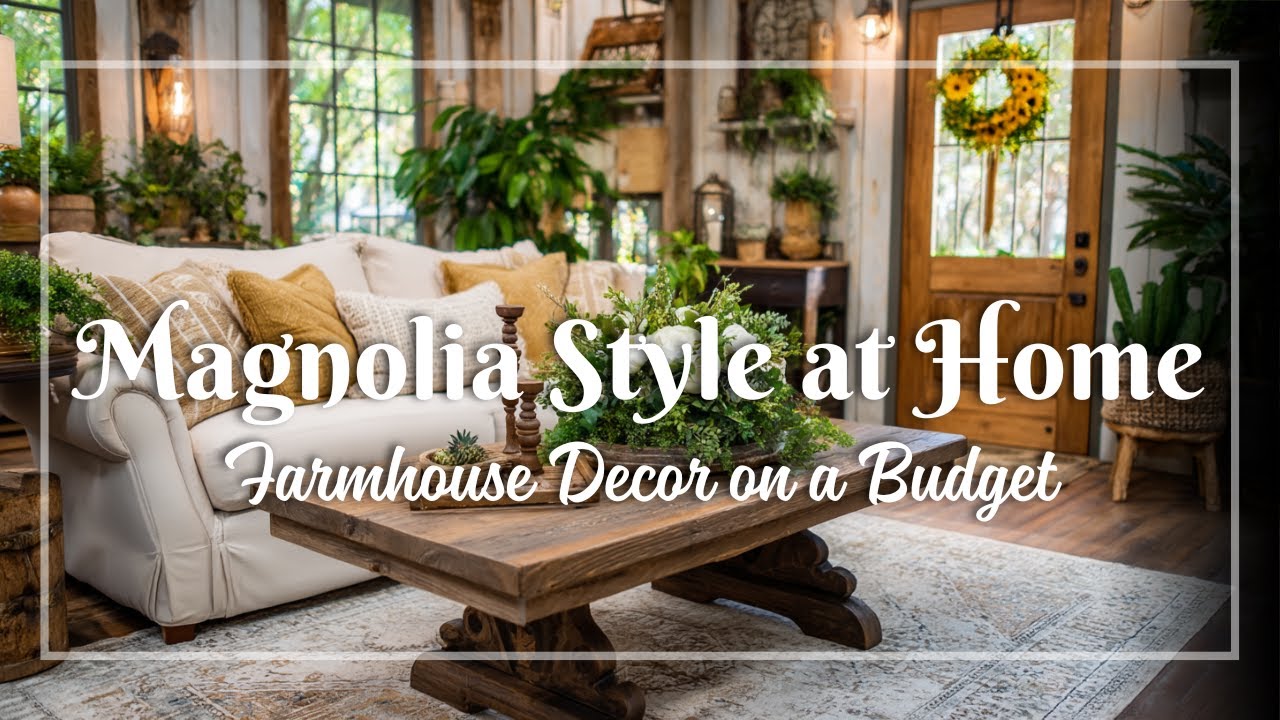 Magnolia Market Style at Home: Joanna Gaines Vintage Farmhouse Decor Ideas on a Budget