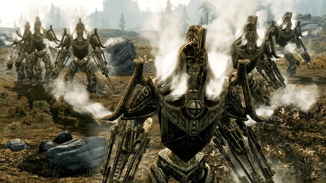 Dwarven Centurions VS Giants of Skyrim | Skyrim NPC Battles
