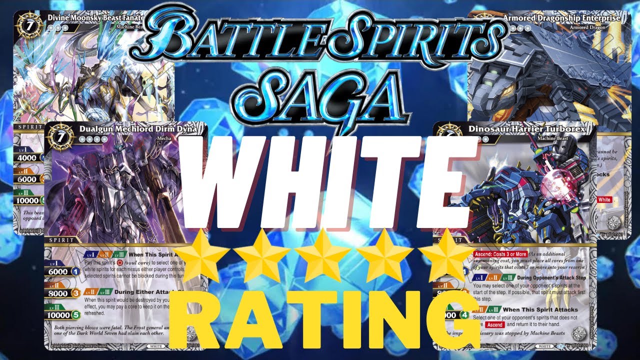 All White Cards in Battle Spirits Saga Rated