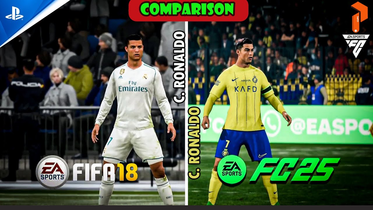 Fifa 18 vs Fc 25 PS5 Comparison! (Gameplay, Graphics, Player Animation, and more!) #comparison
