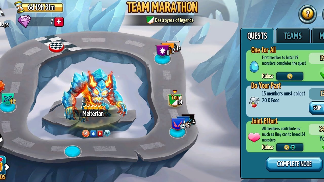 Melterian marathon started | Monster legends gameplay 