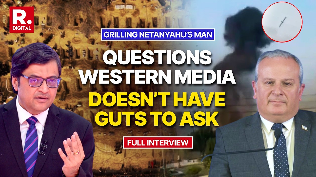Arnab Grills Netanyahu's Spokesperson David Mencer On Israel Killing 120 Iran School Girls
