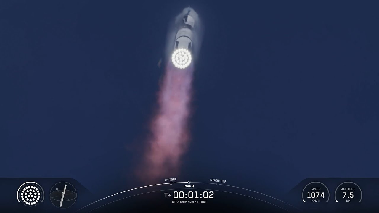 Starship launch and Super Heavy landing, 26 August 2025