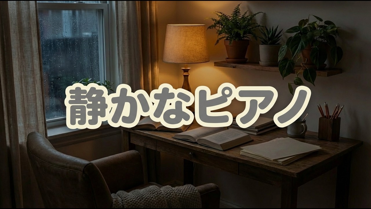 静かな勉強時間のためのやさしいピアノ 📚 あたたかく心地よい集中音楽