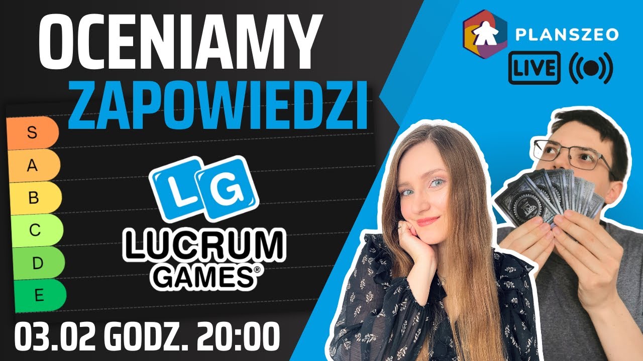 Lista rankingowa | Oceniamy zapowiedzi Lucrum Games | Plany wydawnicze na 2025 rok