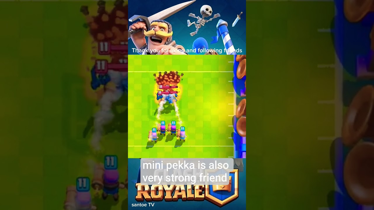 Mini Pekka to r&oacute;wnież bardzo silny przyjaciel #clashroyale #supercell #shorts