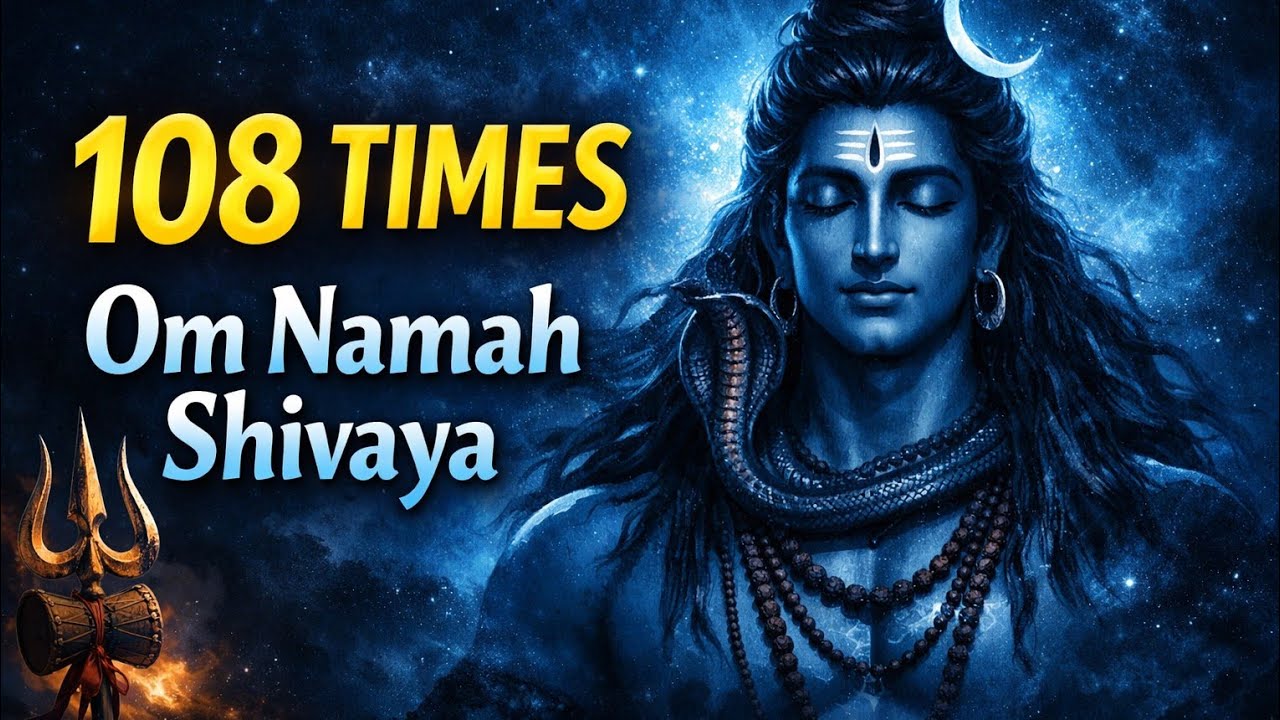 Chant Om Namah Shivaya 108 Times 🔱 Remove Negative Energy | Shiva Mantra Meditation | Shivratri Song