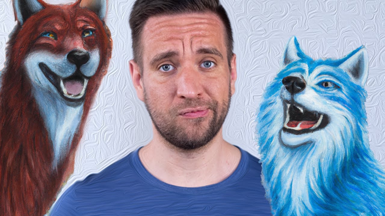 Wählst du den roten oder blauen Wolf?