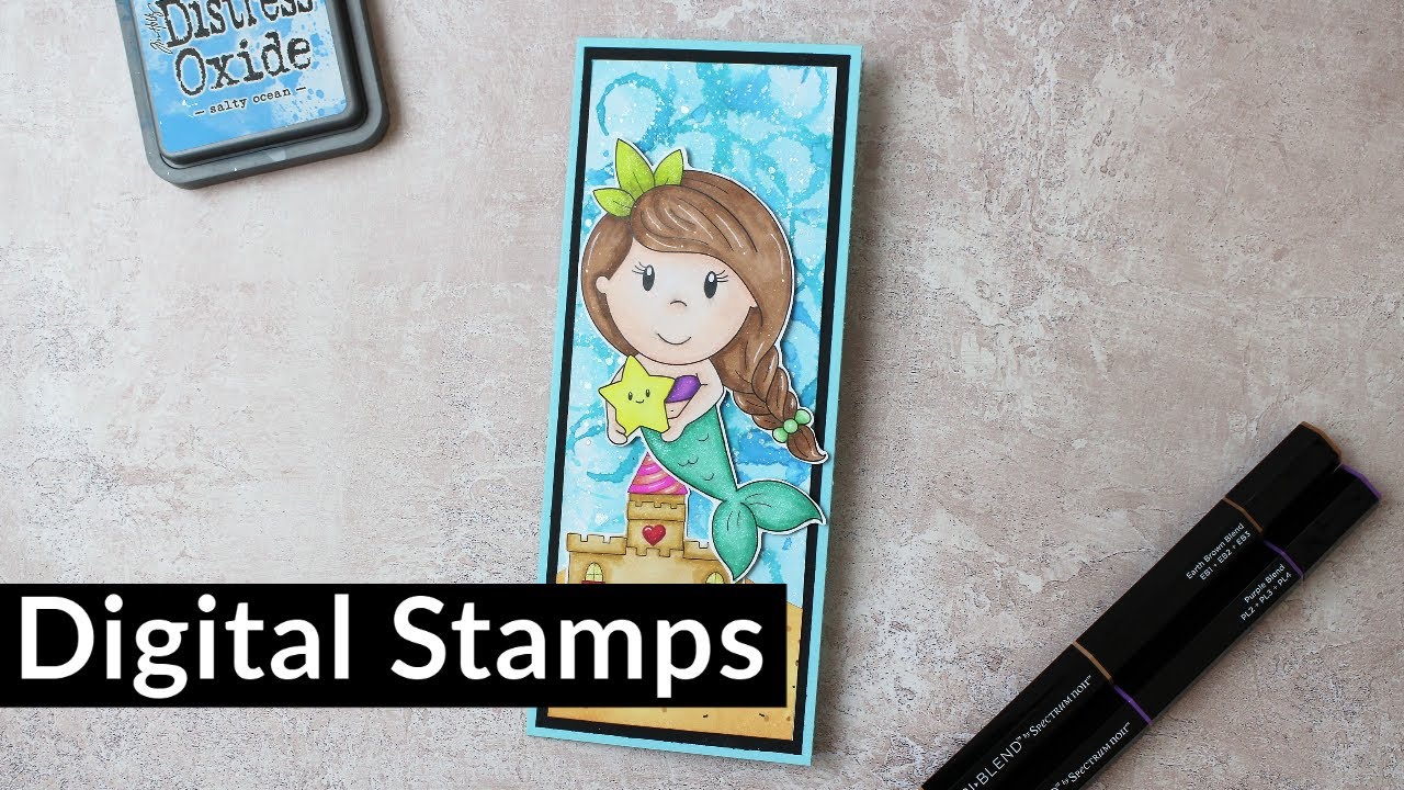 Using Digital Stamps // Simply Card and Papercraft Issue 207