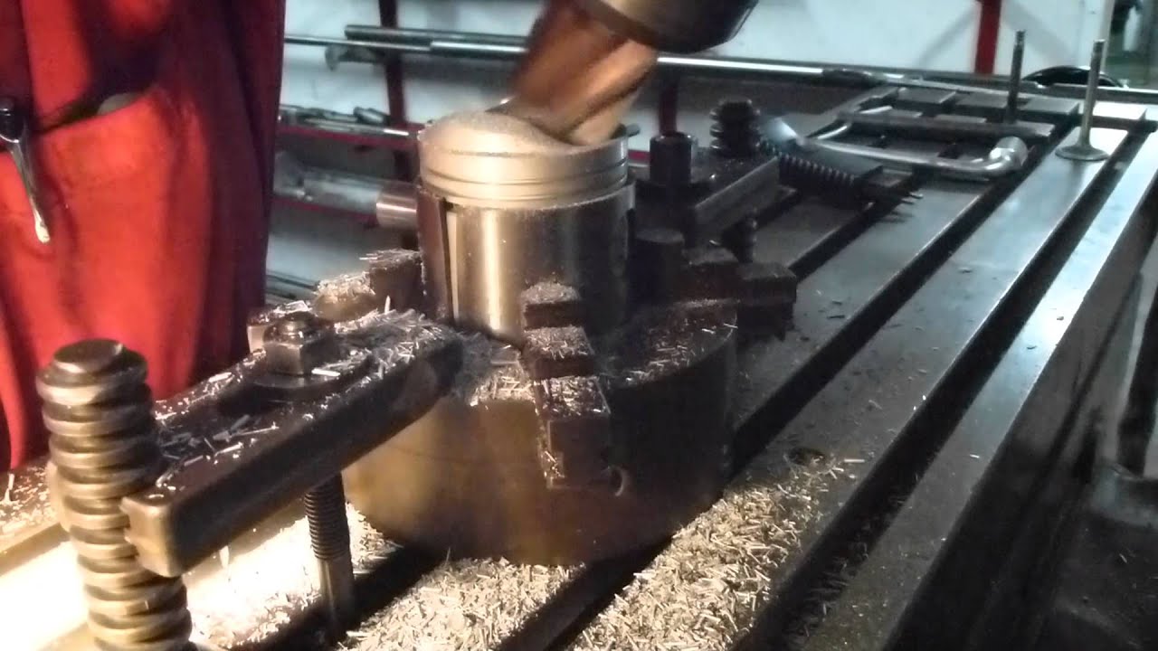 Pi&egrave;ces Performance - modification d'une t&ecirc;te de piston  - Rectilux &agrave; Marbehan, Belgique