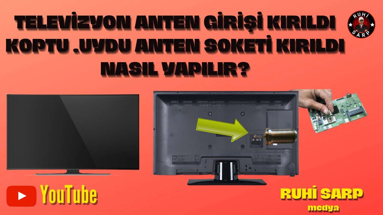 Televizyonun Anten Girişi Kırıldı Koptu. Uydu Anten soketi Koptu, Nasıl Yapılır?