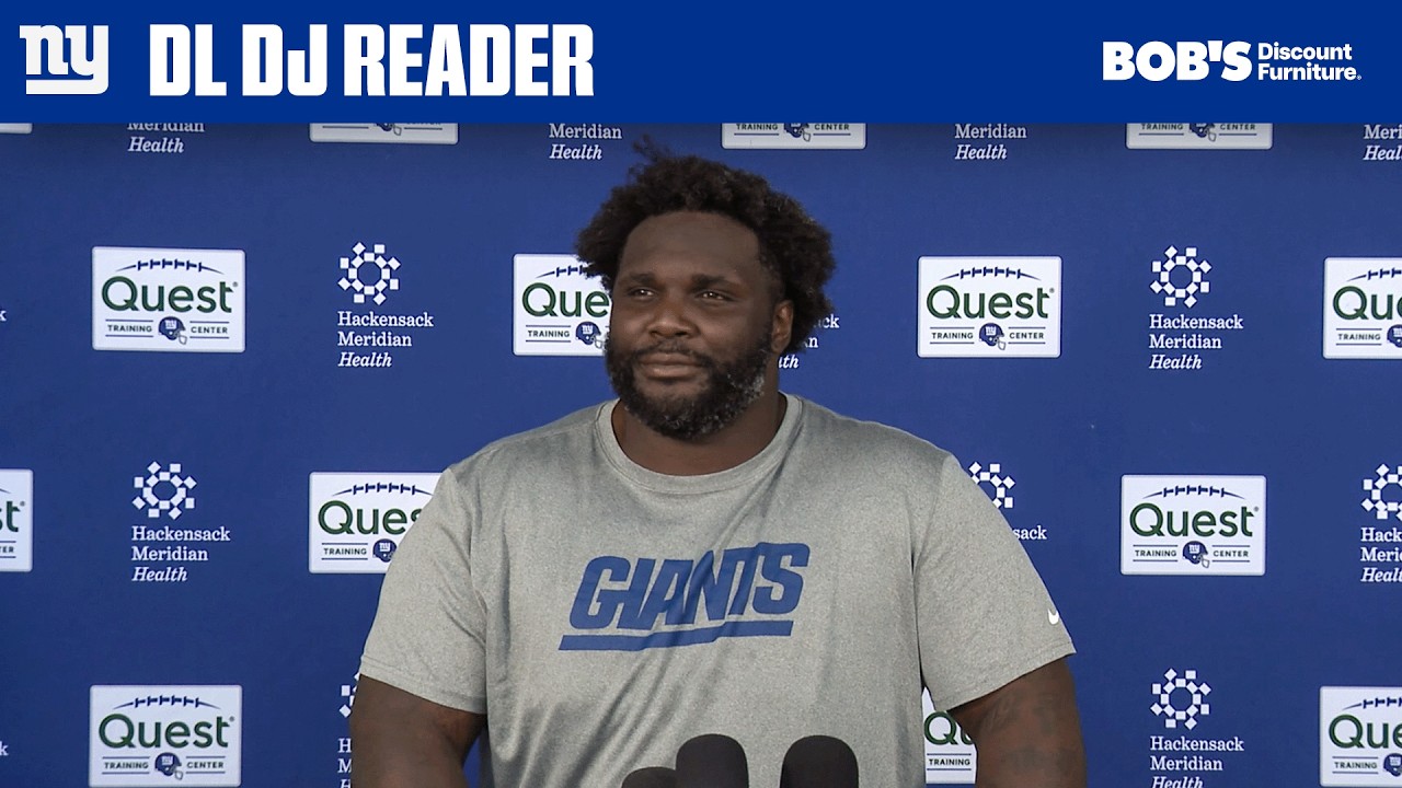 DJ Reader on Joining the Giants' D-line | New York Giants