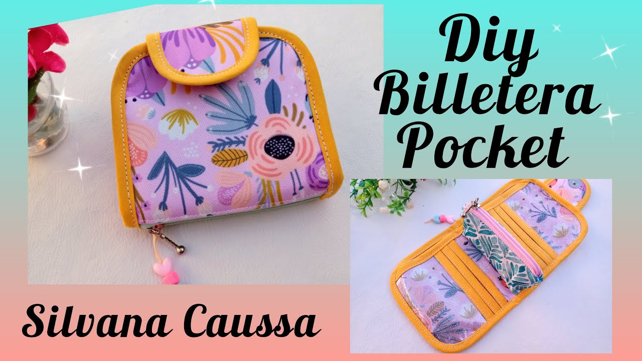 “TUTORIAL – DIY” Billetera Pocket (Moldes Gratis)