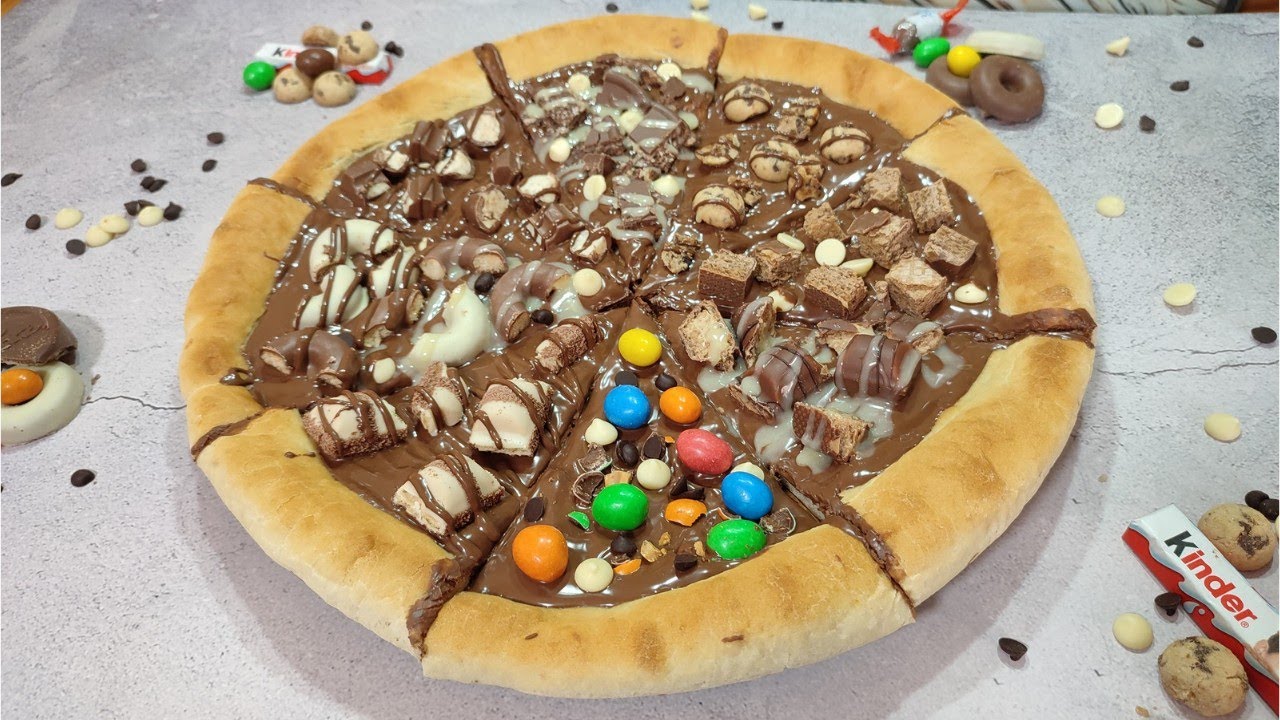 PIZZA DULCE 🍫🍪🍬Perfecta para celebraciones 🎉 Paso a paso, con MAMBO!!!