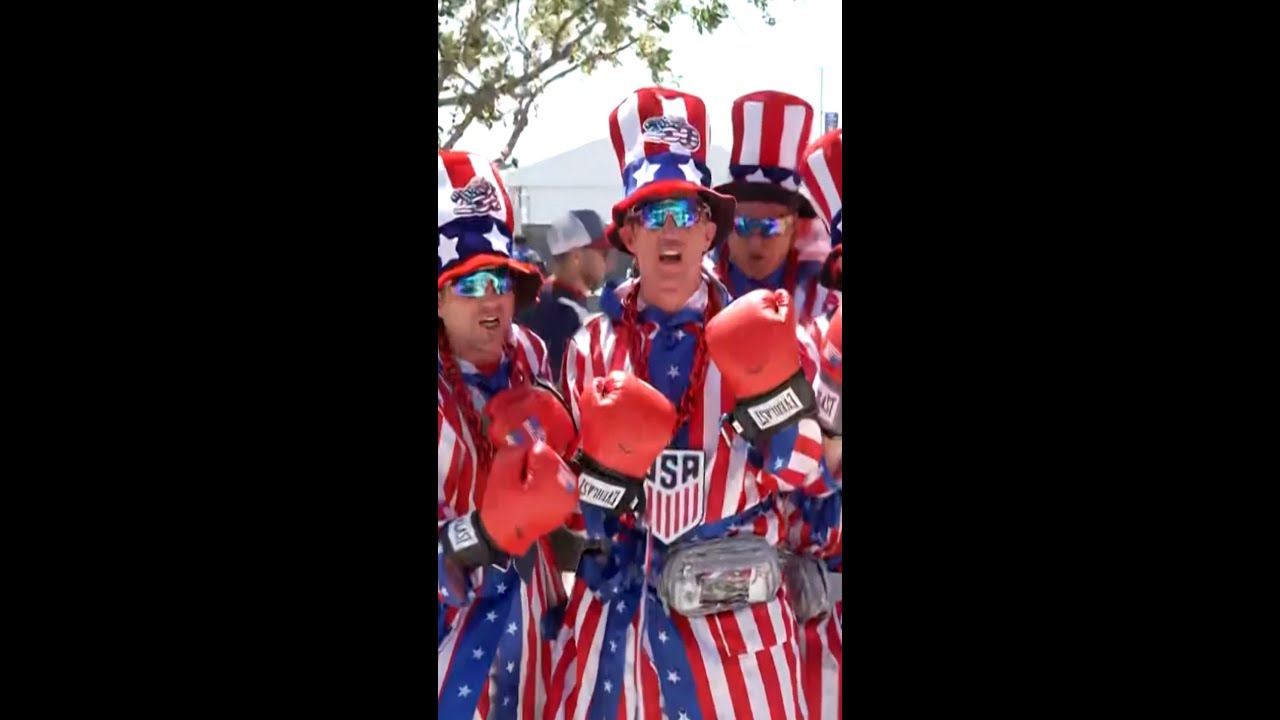 Fans arrive for USA vs. Paraguay FIFA World Cup match