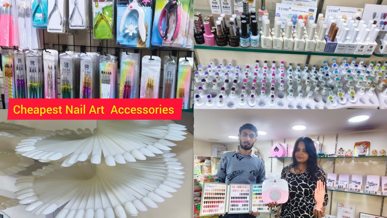  Fancy Nail Art  Extension  Best  Shop | Satar Bazar Press Wali Gali  Delhi, Chitra tewar vlogger 