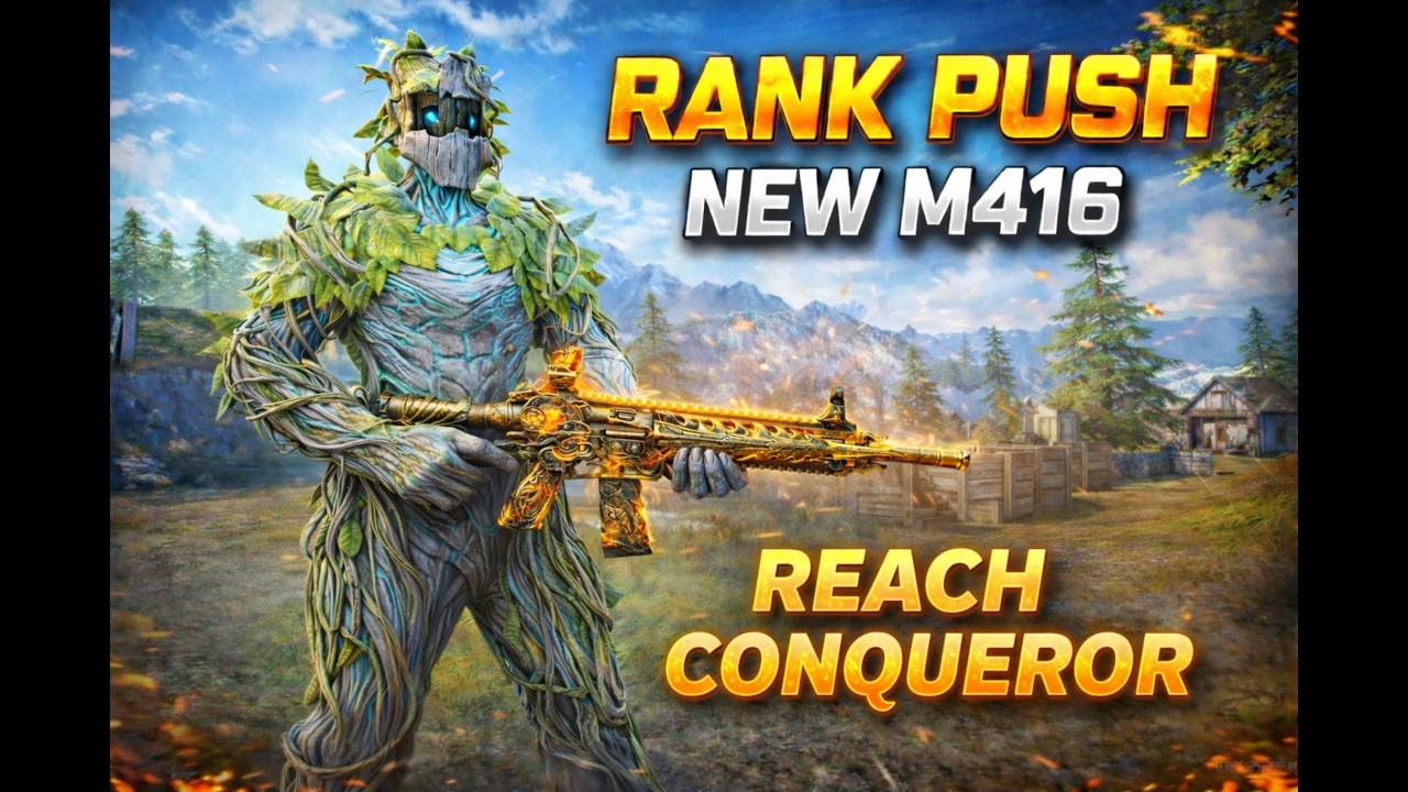 Ultimate Rank Push 🚀 | Golden M416 Destroying Lobby
