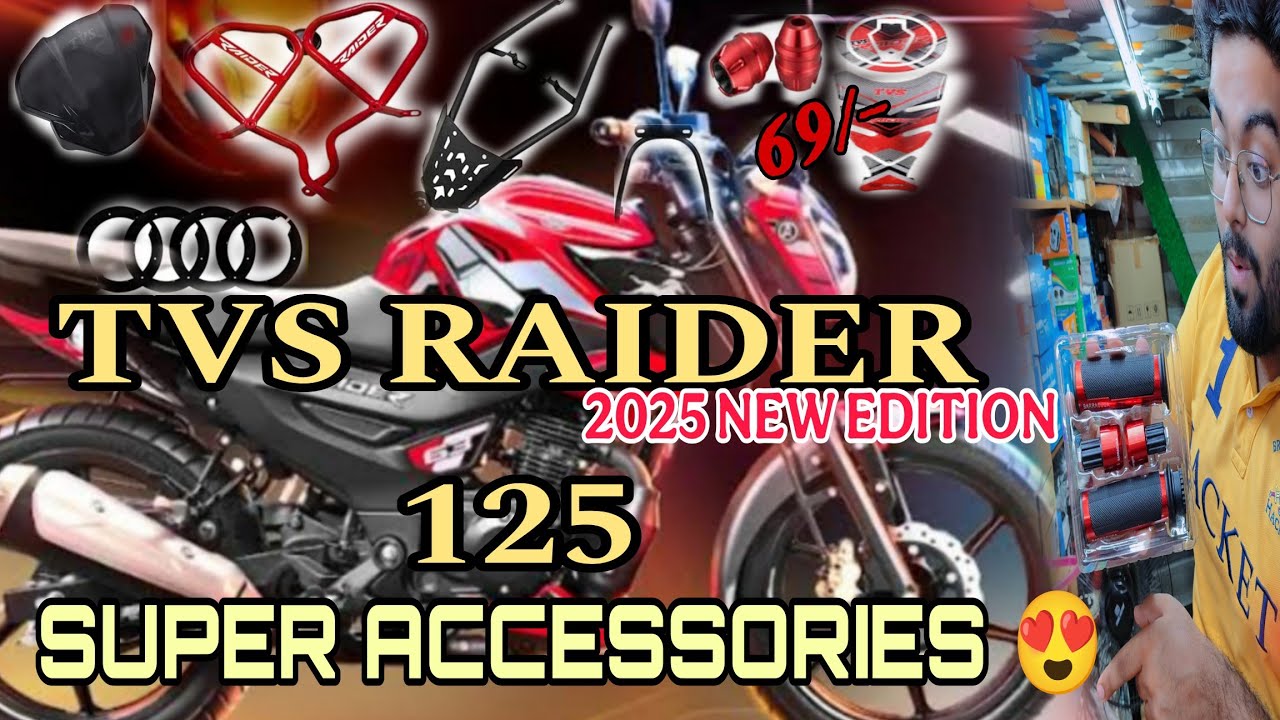 TVS RAIDER 125 SUPER MODIFICATION 🤩😍 // RAIDER 125 NEW ACCESSORIES //RAIDER 125 2025 MODIFIED ..