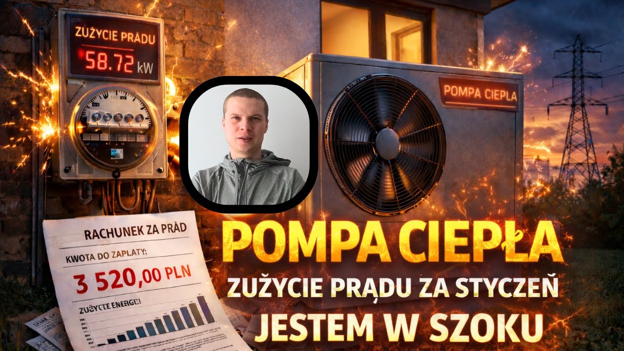 Pompa ciepła - zużycie prądu za styczeń. Jestem w szoku