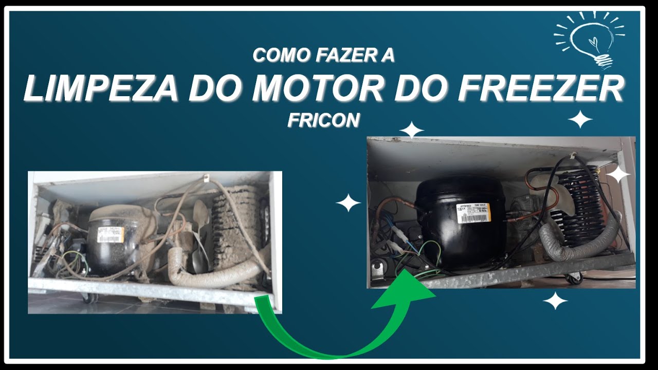 Limpeza do Motor do Freezer Fricon - Dicas do Joventino