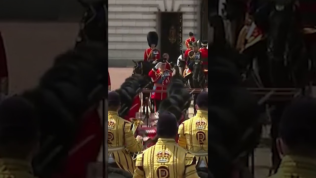 King Charles Takes the Salute at the Gates of Buckingham Palace