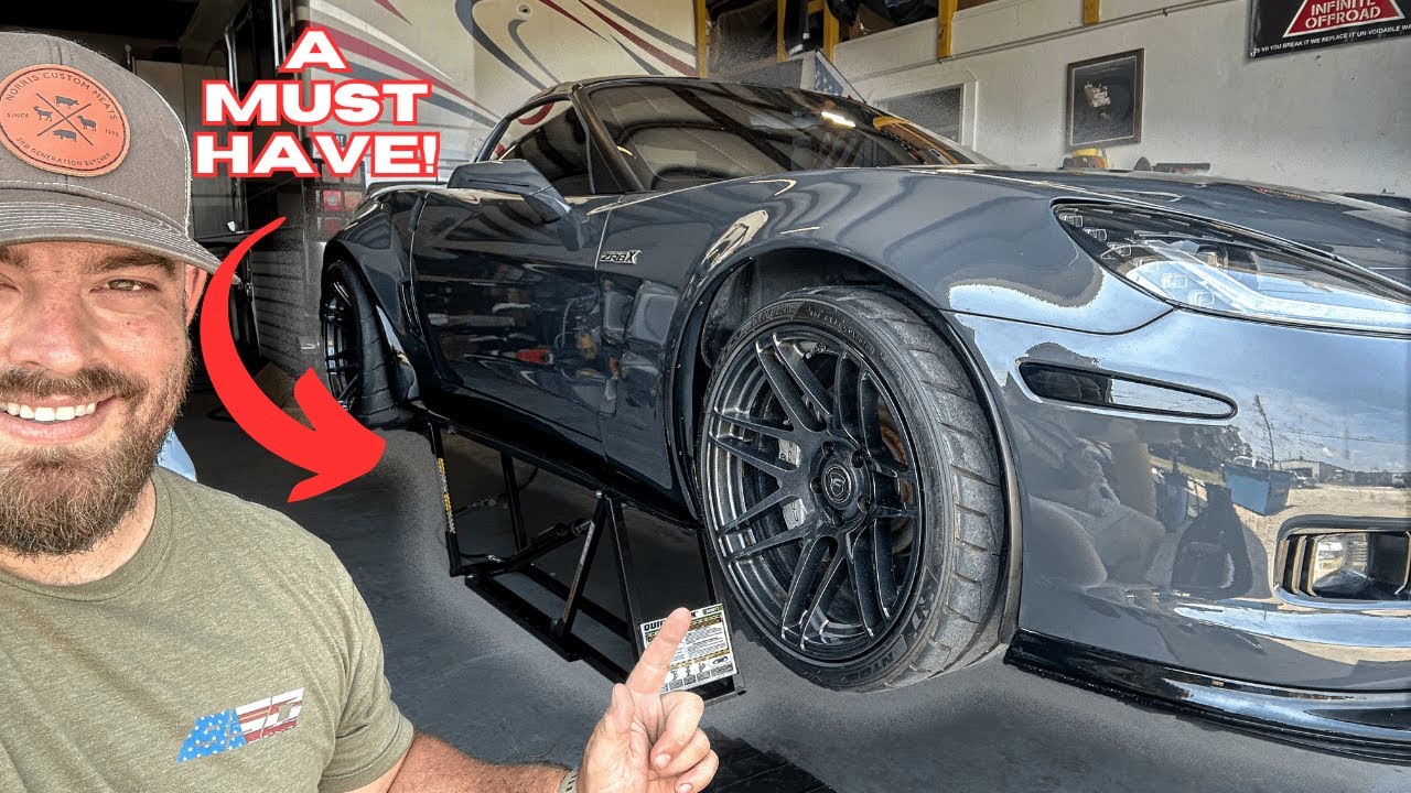 Моему низкому широкофюзеляжному Corvette они НУЖНЫ! (Quickjack 5000TL)