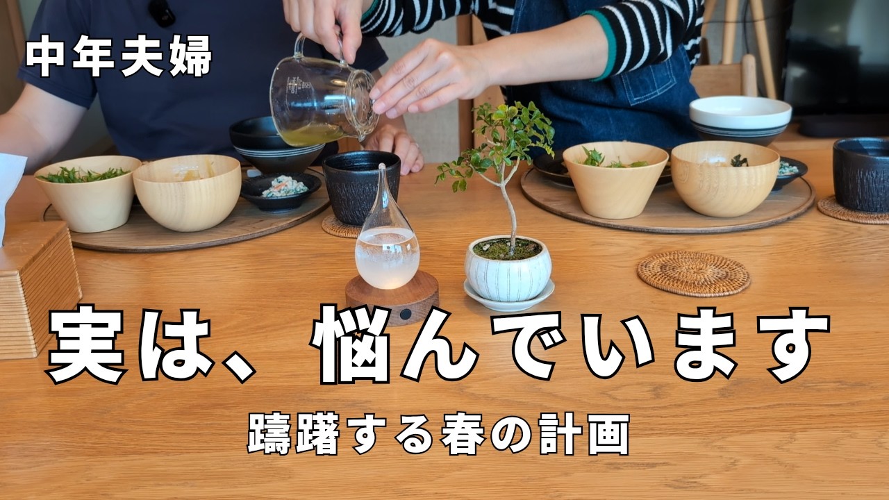 40代主婦の切実な悩み。ある深刻な問題をお話します│夫婦２人 日常の穏やかな食卓。和食器で昼食│体調不良、小さな平屋暮らし、午後のコーヒータイム
