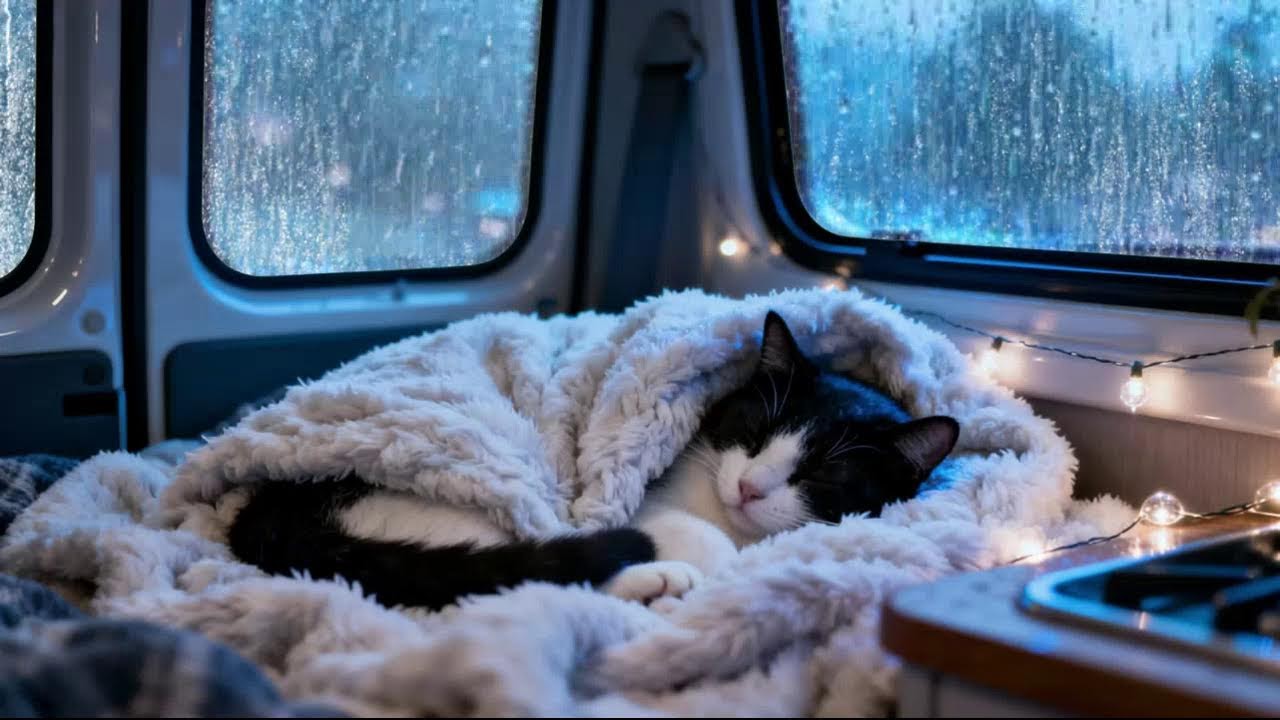 Relaxing Rain on Car Roof During Heavy Storm | Fall Asleep Fast