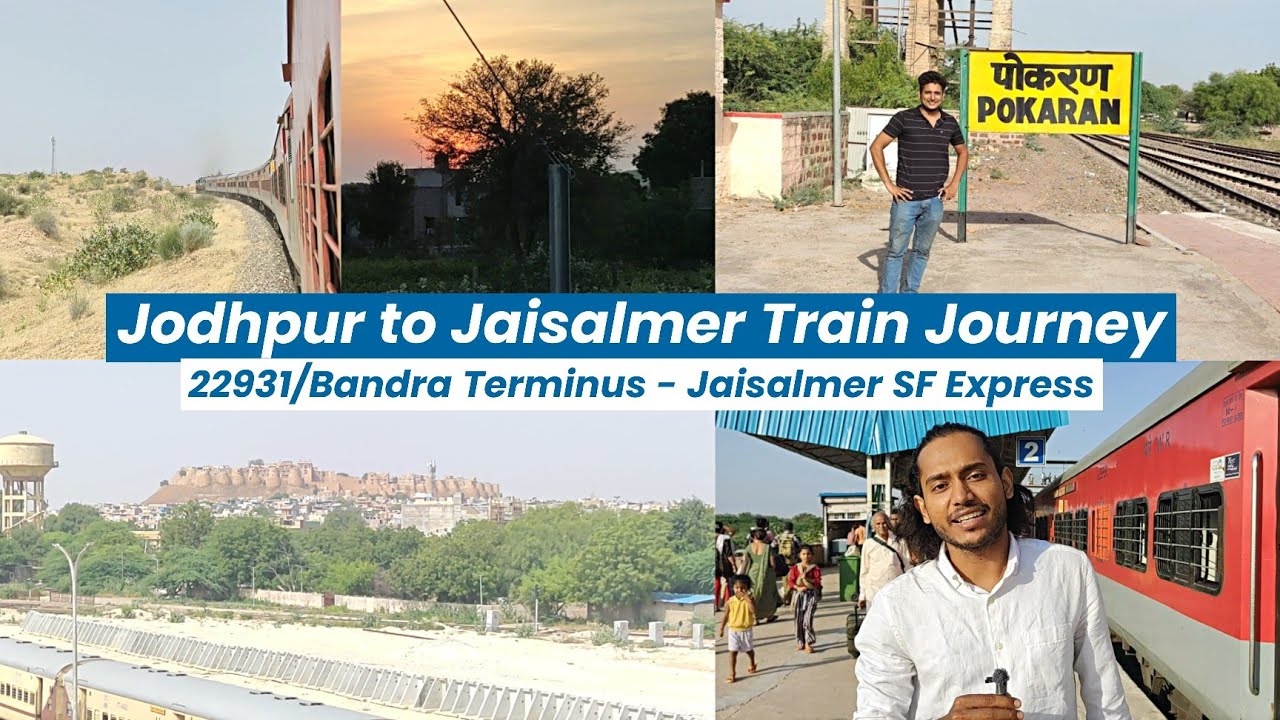 Journey from Jodhpur to Jaisalmer in 22931/Bandra Terminus - Jaisalmer SF Express | Vlogging Tales