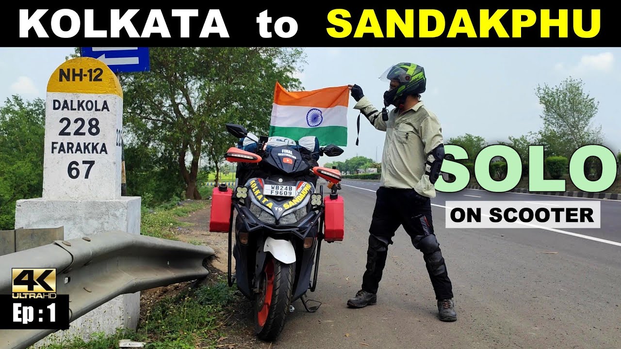 1️⃣ Kolkata to Sandakphu Ride Solo on Scooty | Nepal Solo Ride on Aerox | Kolkata to Siliguri ride