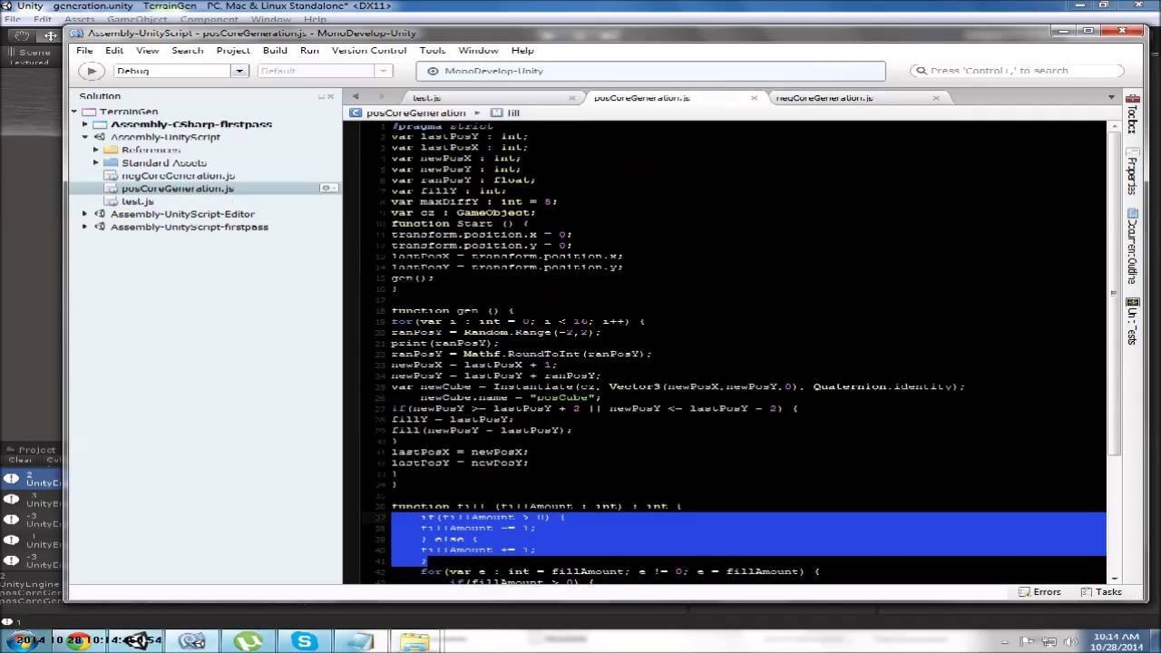 Coding in 2.5d Procedural Generation Time Lapse