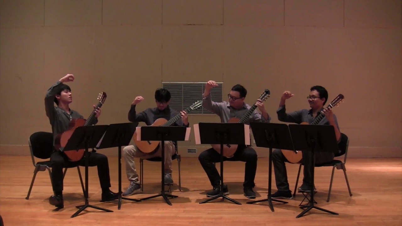 1st movement of Concerto for Oboe and Violin, BWV1060 by Johann Sebastian Bach (for 4 Guitars)