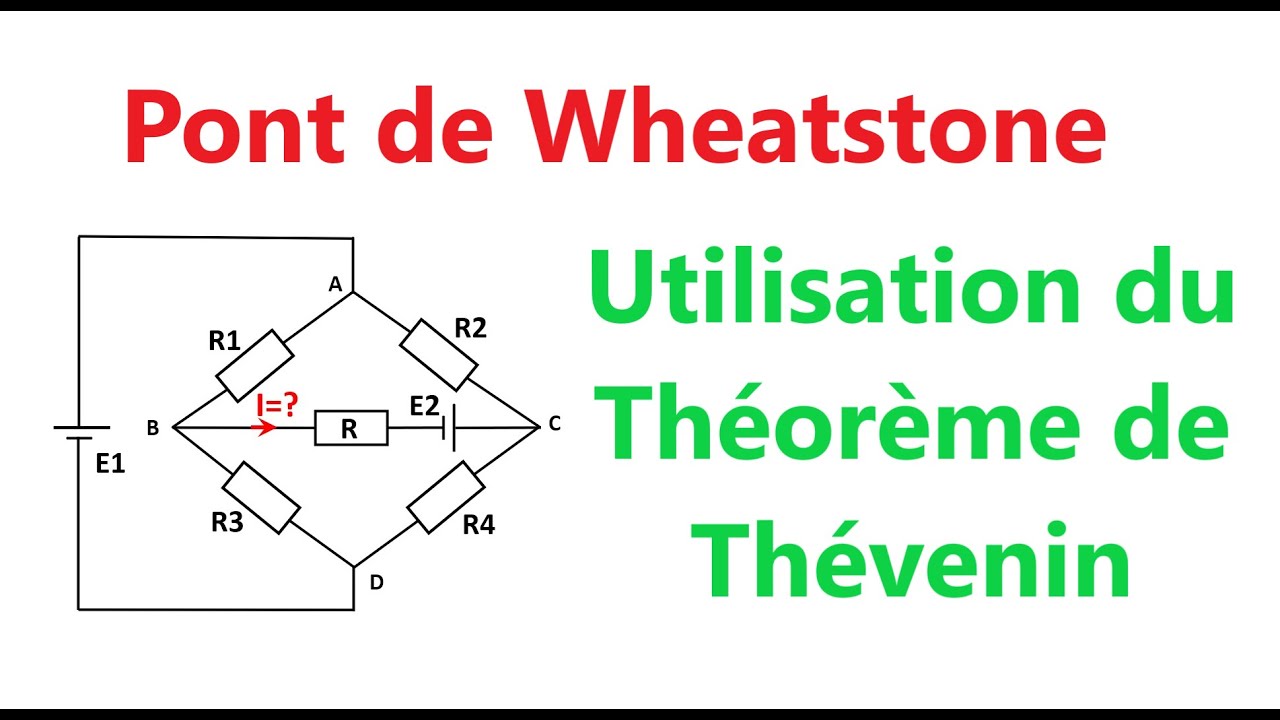Pont de Wheatstone 1/3 (Théorème de Thévenin) 