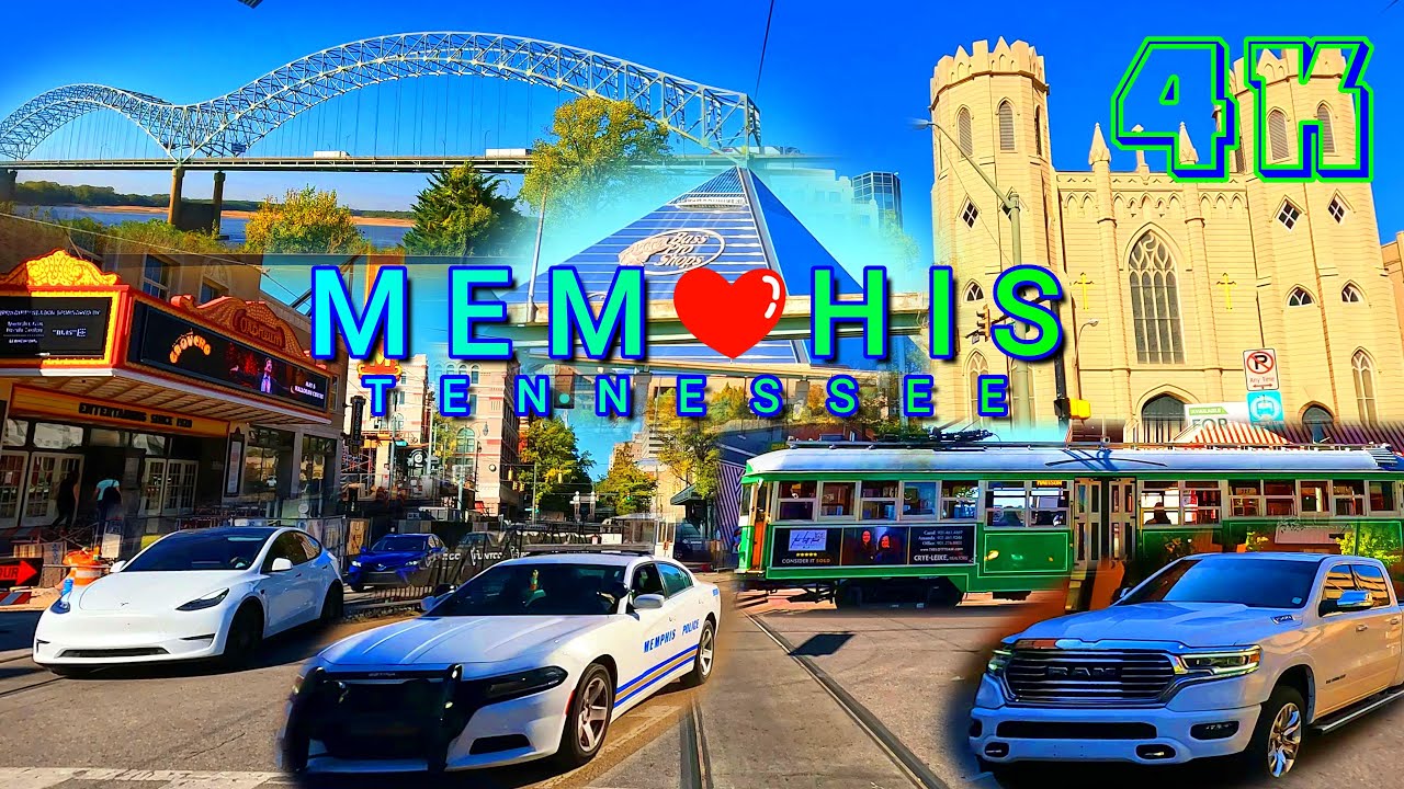 Memphis Drive Part 1/4, Tennessee USA 4K - UHD