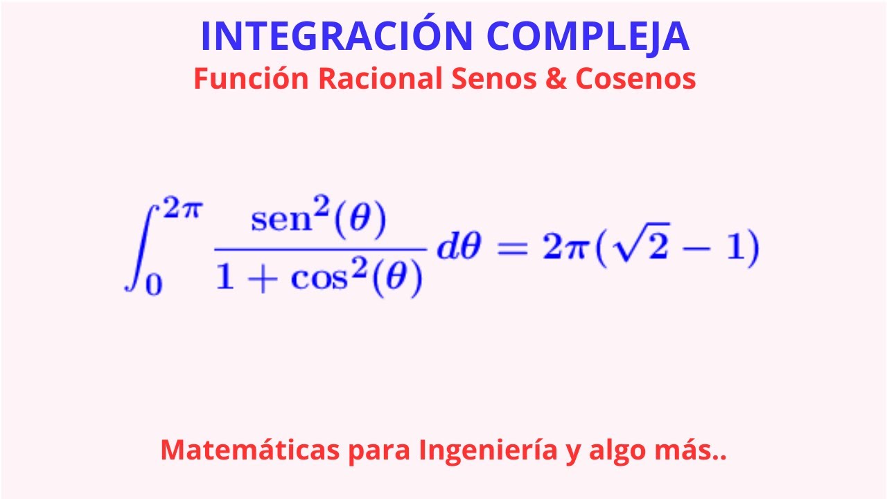 Integral Racional Real Senos & Cosenos
