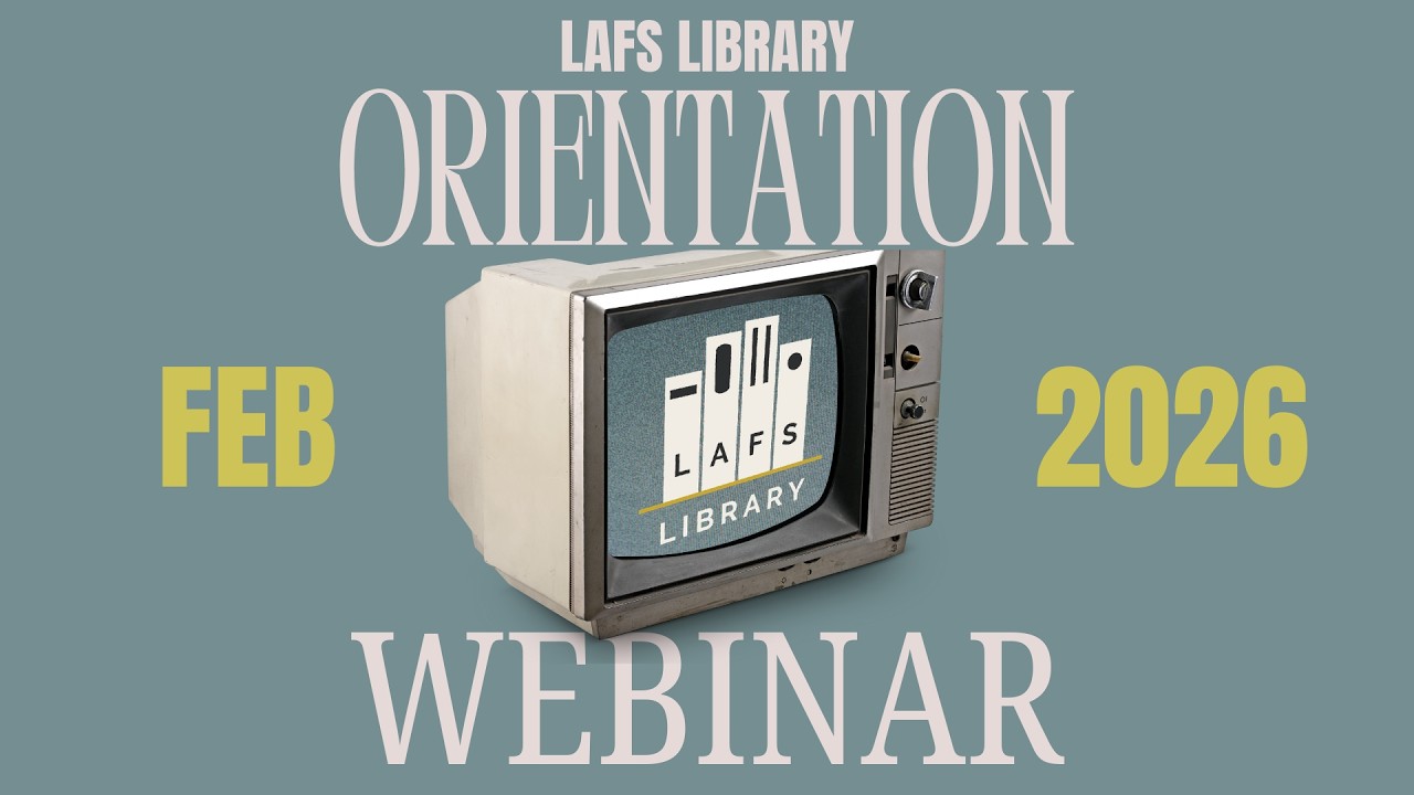 Library Orientation Webinar 2.11.2026