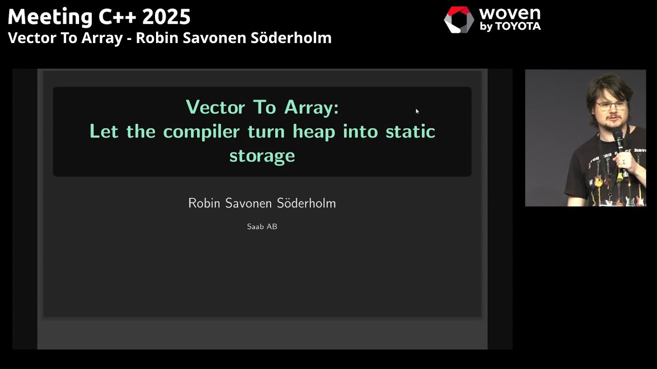 Vector to Array - Robin Savonen S&ouml;derholm - Meeting C++ 2025