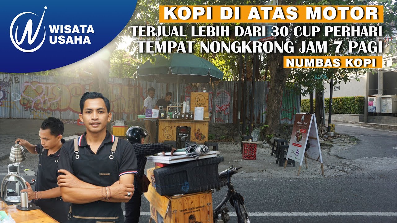 Jualan Kopi Pakai Sepeda Motor Honda ASTREA - Nikmatnya Seruput Kopi dan Sepotong Cerita Pagi Hari