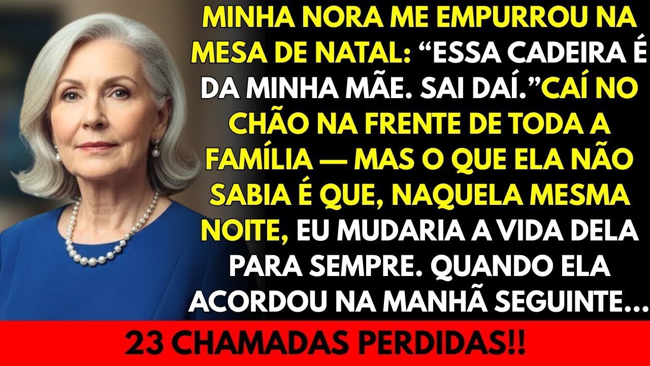 Minha nora me empurrou na ceia de natal  Caí no chao    e naquela noite tudo mudou  23 chamadas