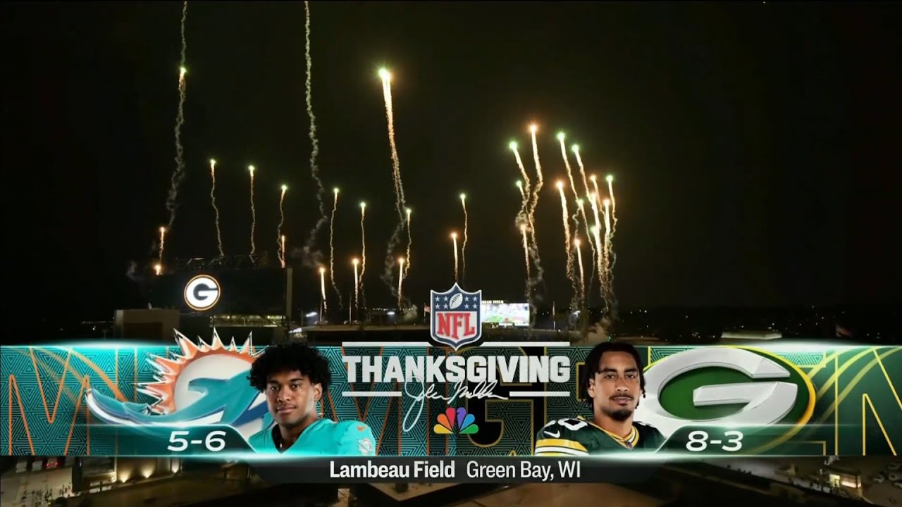 NFL on NBC intro | MIA@GB | 11/28/2024
